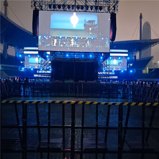 TUV 안전 인증을 받은 콘서트 무대용 접이식 알루미늄 모조 바리케이드