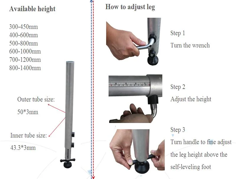 Stage Floor Model a Adjustable Aluminum 6061-T6 of Exhibition Performance Display