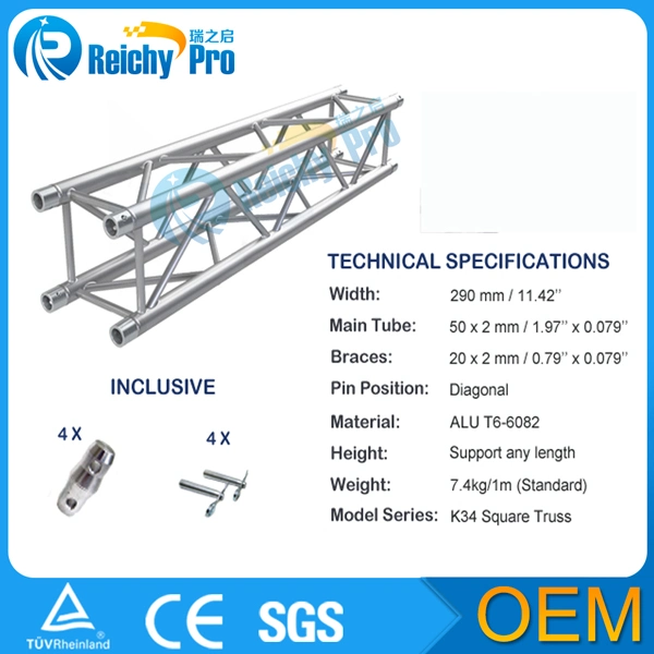 Stage Truss Lighting Truss Exhibition Truss Aluminum Truss Stage Truss Lighting Truss for Events