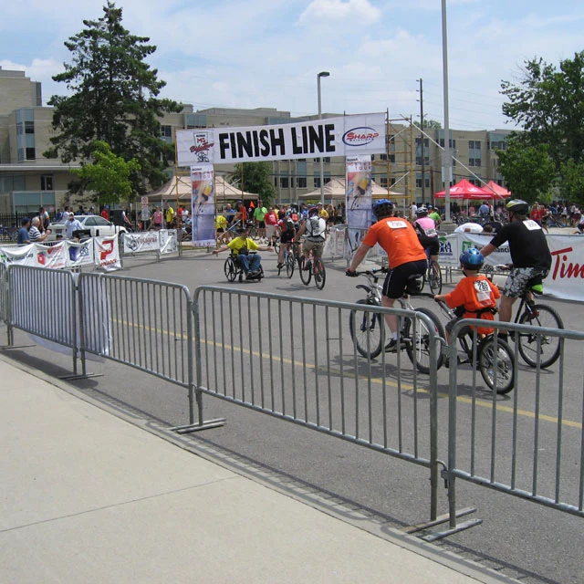 8 FT. Light Weight Interlocking Steel Barricade/Crowd Control Barrier