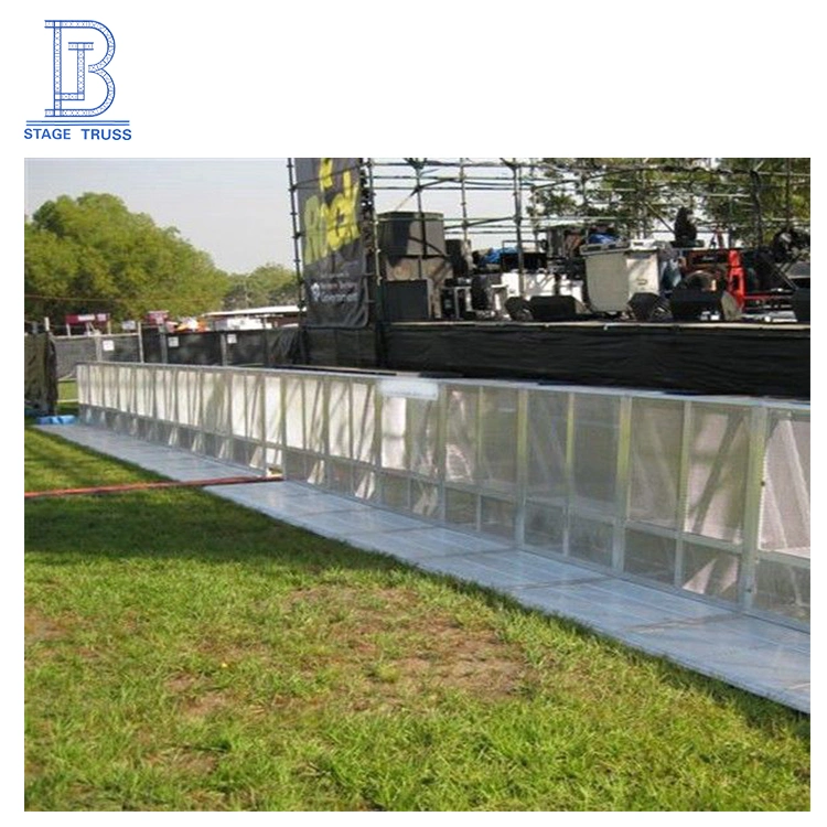 Wholesale Aluminum Crowd Control Barrier, Mojo Stage Barrier, Concert Crowd Barrier