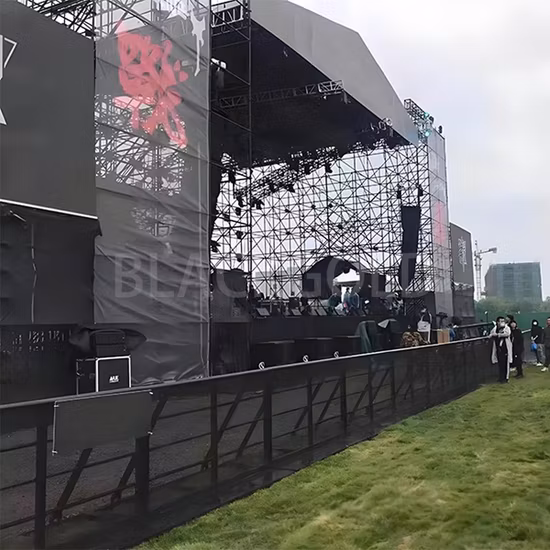 강철 블랙 Corcert 모조 바리케이드 이벤트 군중 제어 장벽